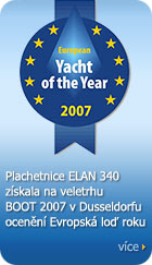 Elan 340 Yacht Of The Year - Plachetnice ELAN 340 zskala na veletrhu BOOT 2007 v Dusseldorfu ocenn Evropsk lo roku.